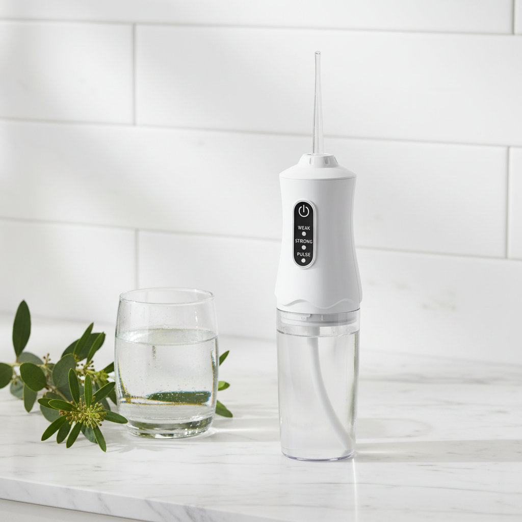Vyora™ Portable Water Flosser (4-Nozzle Oral Irrigator Kit)