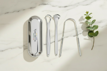Vyora Tongue Scraper Kit - Lifestyle Silver